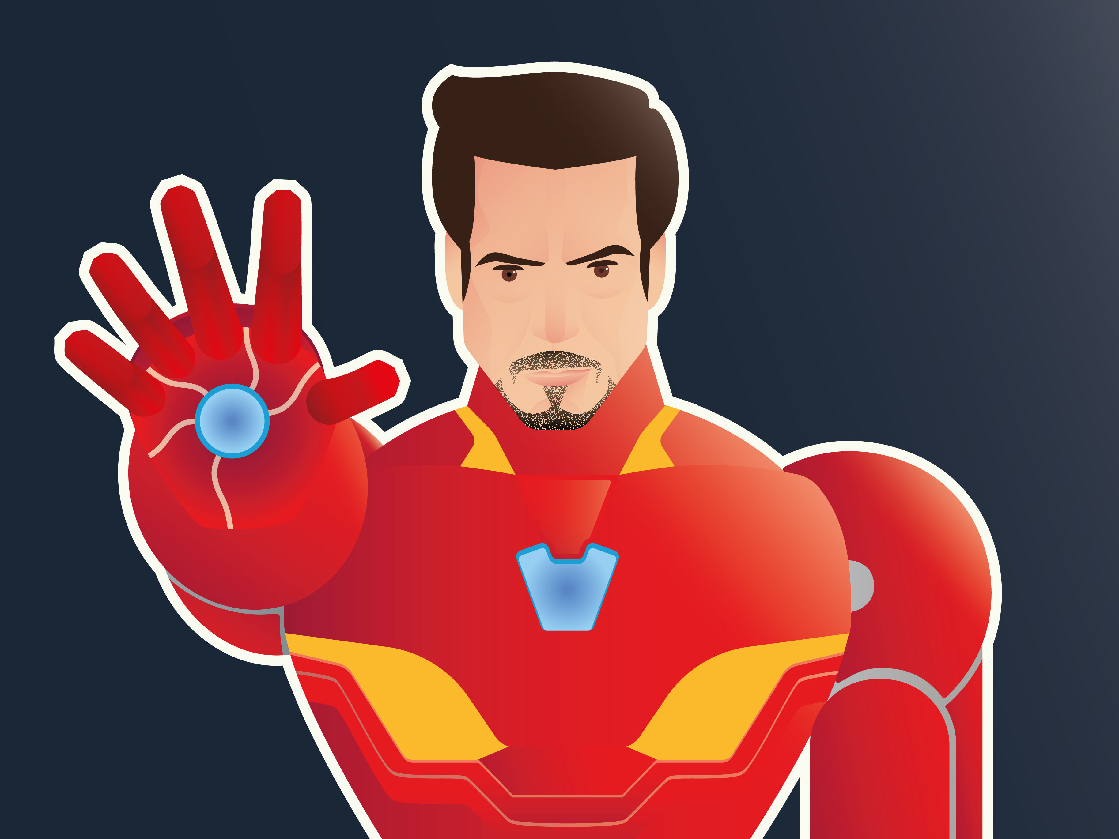 Wallpaper #LaWWOJMBVBiSkHCaEo7C61 Dribbble Tony Stark Iron Man Mesa De Trabajo 1jpg by Mauro Renard