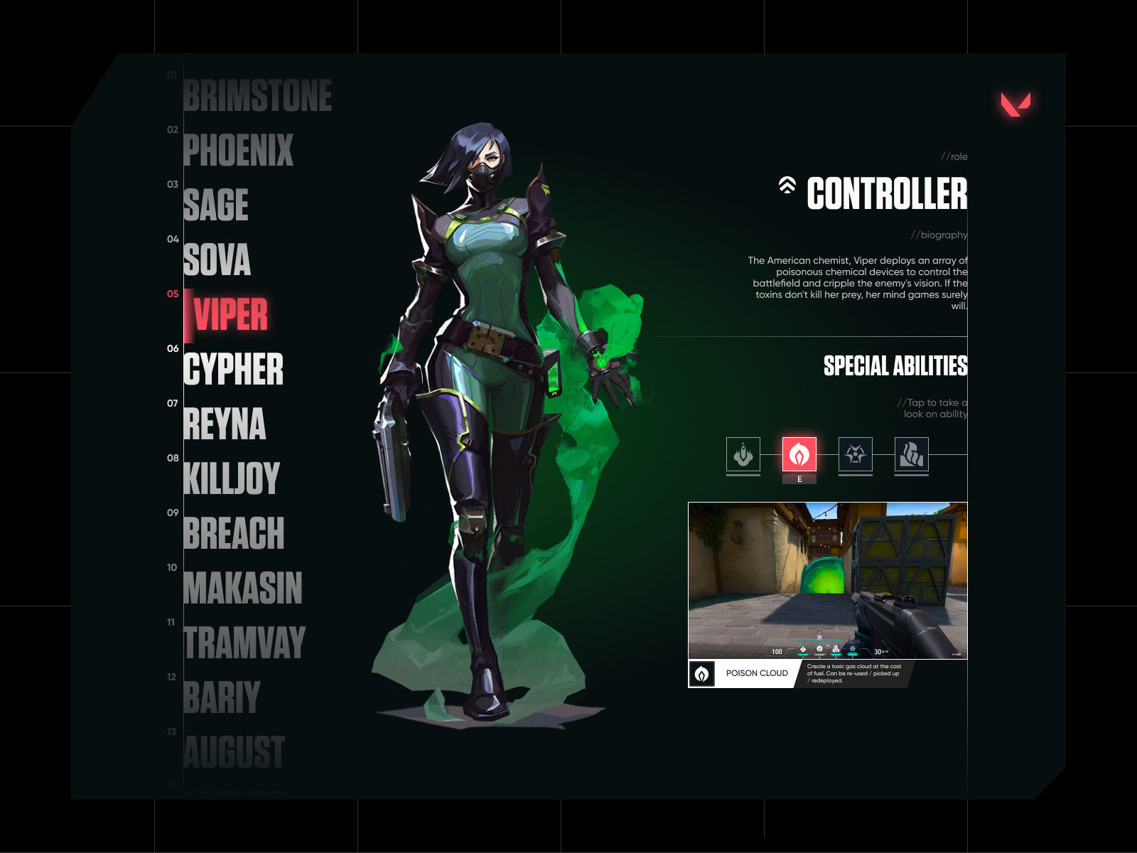 Wallpaper #H2d76ZIBSpphPi3-yEJ_181 Agent Selection Ui Valorant by Alex Mirage on Dribbble