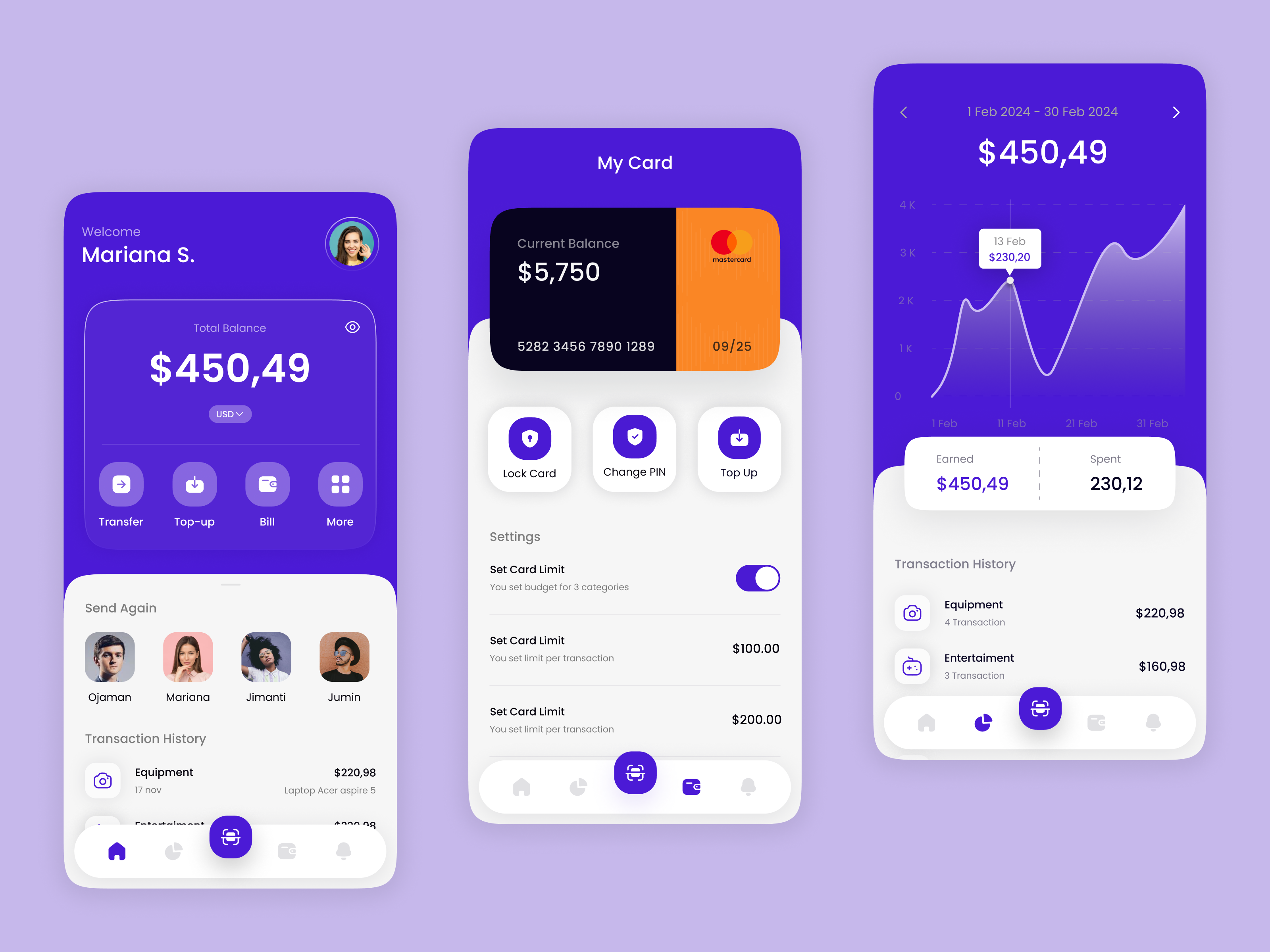 Wallpaper #Erja2JIBJvJKYCmEBeo_325 Finance Mobile App by Shasanko Das on Dribbble