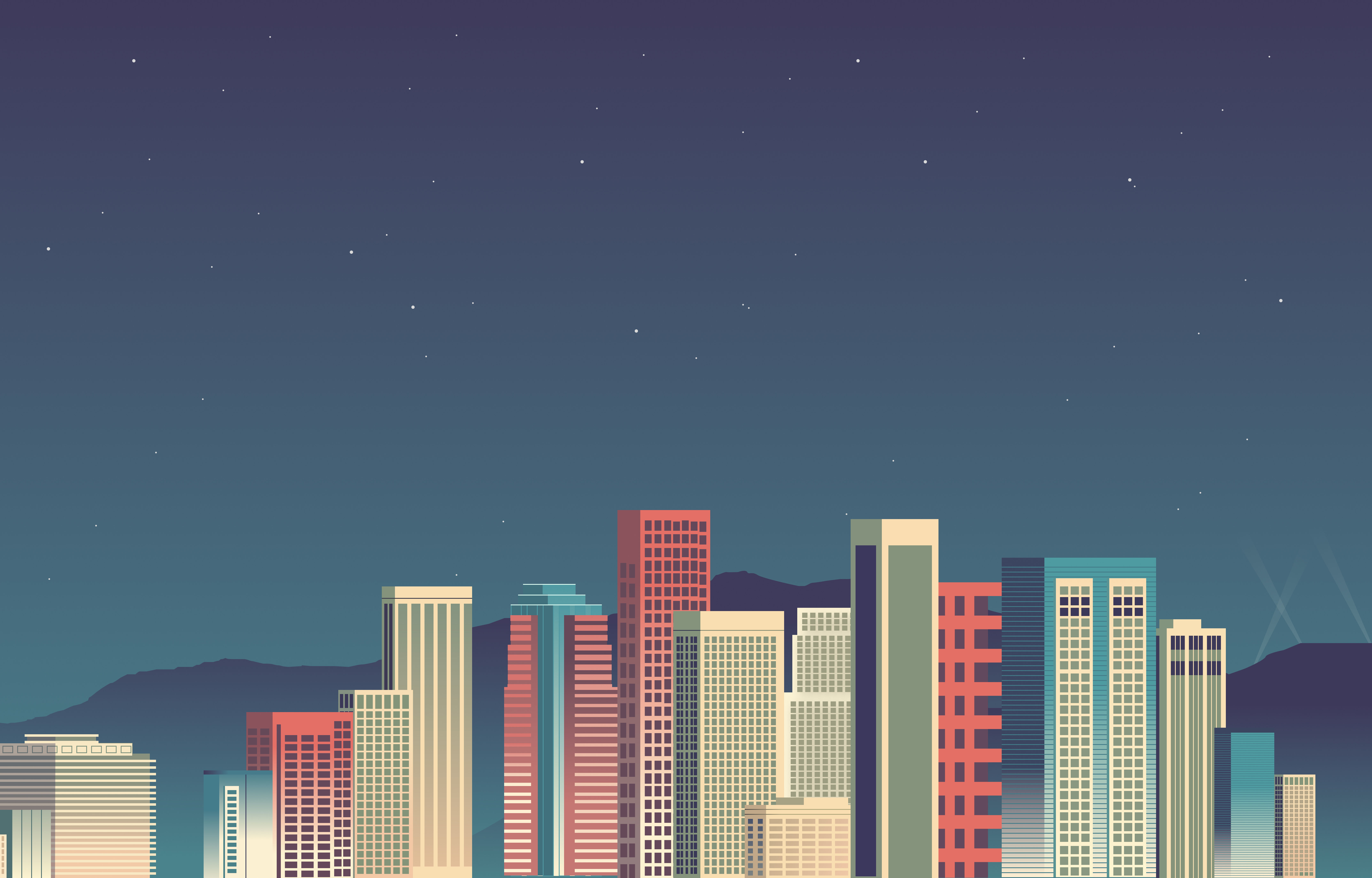 Wallpaper #dmfr65IBSpphPi3-5U-B143 City Buildings Vector Art by Jayveersinh Mahida on Dribbble