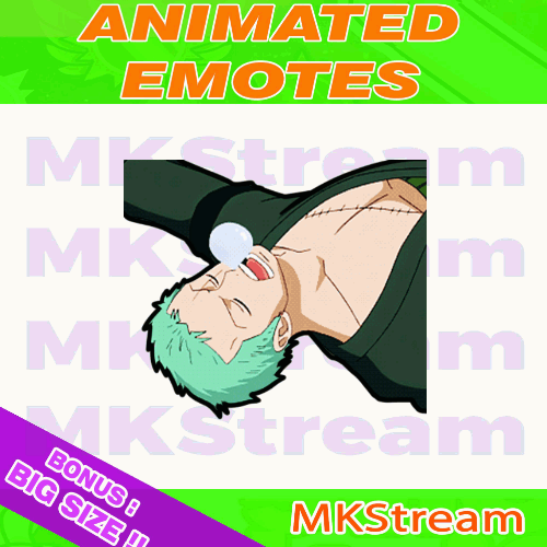 Wallpaper #Erja2JIBJvJKYCmEBeo_309 Twitch Animated Emotes One Piece Zoro Sleep Gif by Mkstream on Dribbble