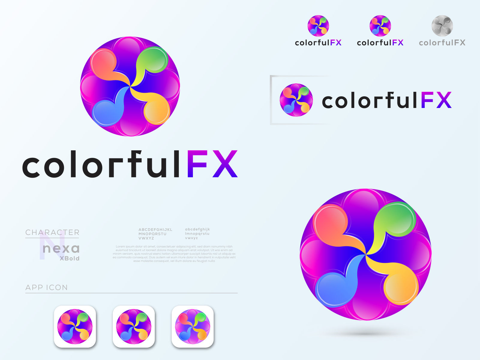 Wallpaper #qx07LZMBlOZrFDOk4M_h182 Colorful Logo Design Colorfulfx by Shaheen Ahmed on Dribbble