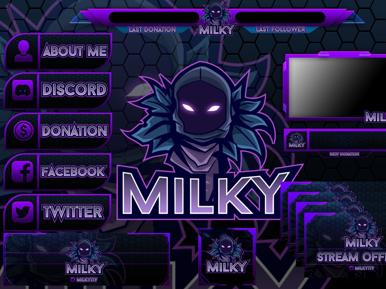 Wallpaper #Y88FO5MBOBUYluQYwLqS94 Twitch Overlays Template by Fi Shamim Ahmed on Dribbble
