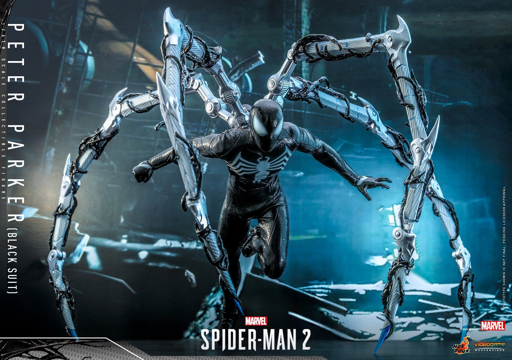 Wallpaper #_bgz2JIBJvJKYCmEJObp23 New Marvels Spider Man 2 Black Suit Figure from Hot Toys Confirms