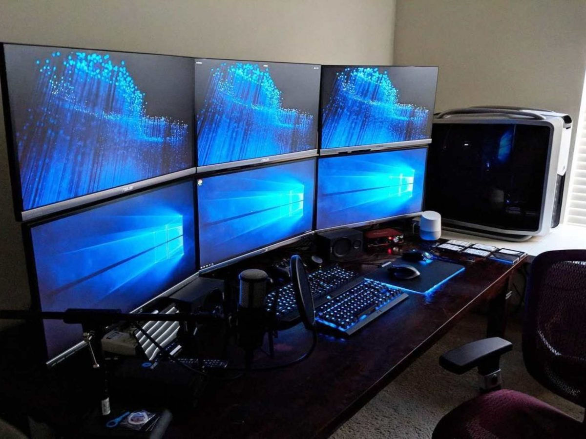 Wallpaper #9a764 21 Multi Monitor Computer Desk Setup Ideas for Tech Lovers