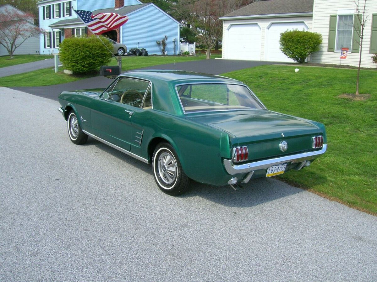 Wallpaper #60YXVZcBqAgmjOk2gV2U30 1966 Ford Mustang Ivy Green Metallic with Parchment Interior No