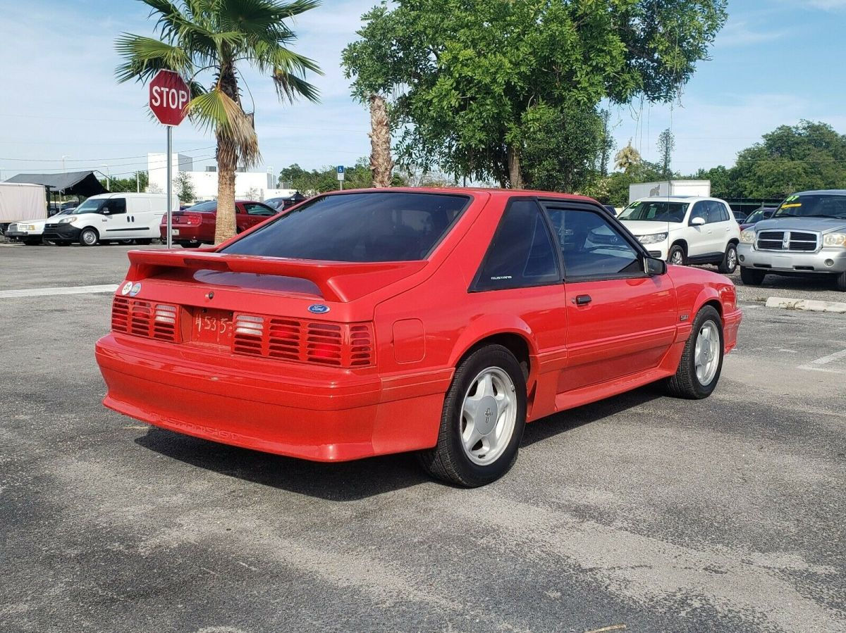 Wallpaper #oLjU3JIBJvJKYCmEmv0u378 93 Fox Body Mustang GT in Bright Red and Garage Kept Only 49k Miles