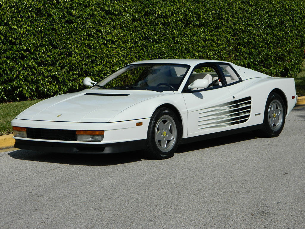 Wallpaper #qGi7G5MBSpphPi3-JiC2336 1989 Ferrari Testarossa White Bianco Low Miles 1 of 10 5 Lug Abs