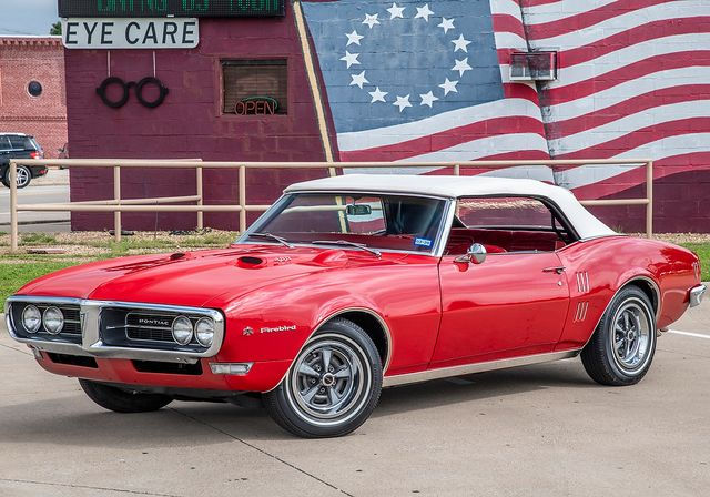 Wallpaper #KpyZ4pIBZHQxiYarYME5100 1968 Pontiac Firebird Convertible Red Restored 400 V8 Auto Tech Ac