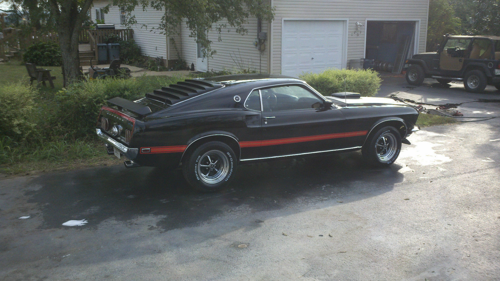 Wallpaper #mxVnNpMB-CQNECa2VydZ113 1969 Mustang Mach 1 Fastback Restored Raven Black Shaker Hood and
