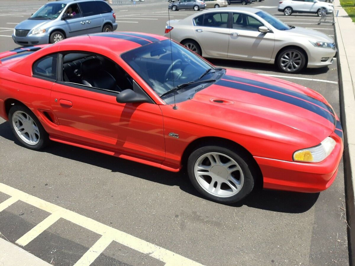 Wallpaper #gX3-844Bnwiau_P6EQ5Q48 1994 Ford Mustang Coupe Red Rwd Automatic GT Classic Ford Mustang