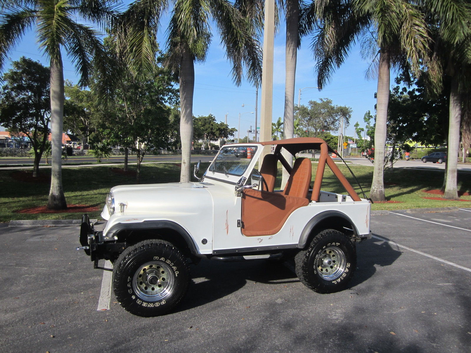 Wallpaper #XxnZO48BtGB6xQ78-rIT13 1977 Jeep Cj Fully Restored 4x4 6 Cyl Lifted Pearl White Clean Fl Jeep