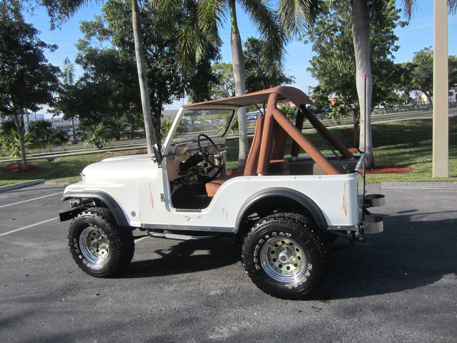 Wallpaper #XxnZO48BtGB6xQ78-rIT12 1977 Jeep Cj Fully Restored 4x4 6 Cyl Lifted Pearl White Clean Fl Jeep