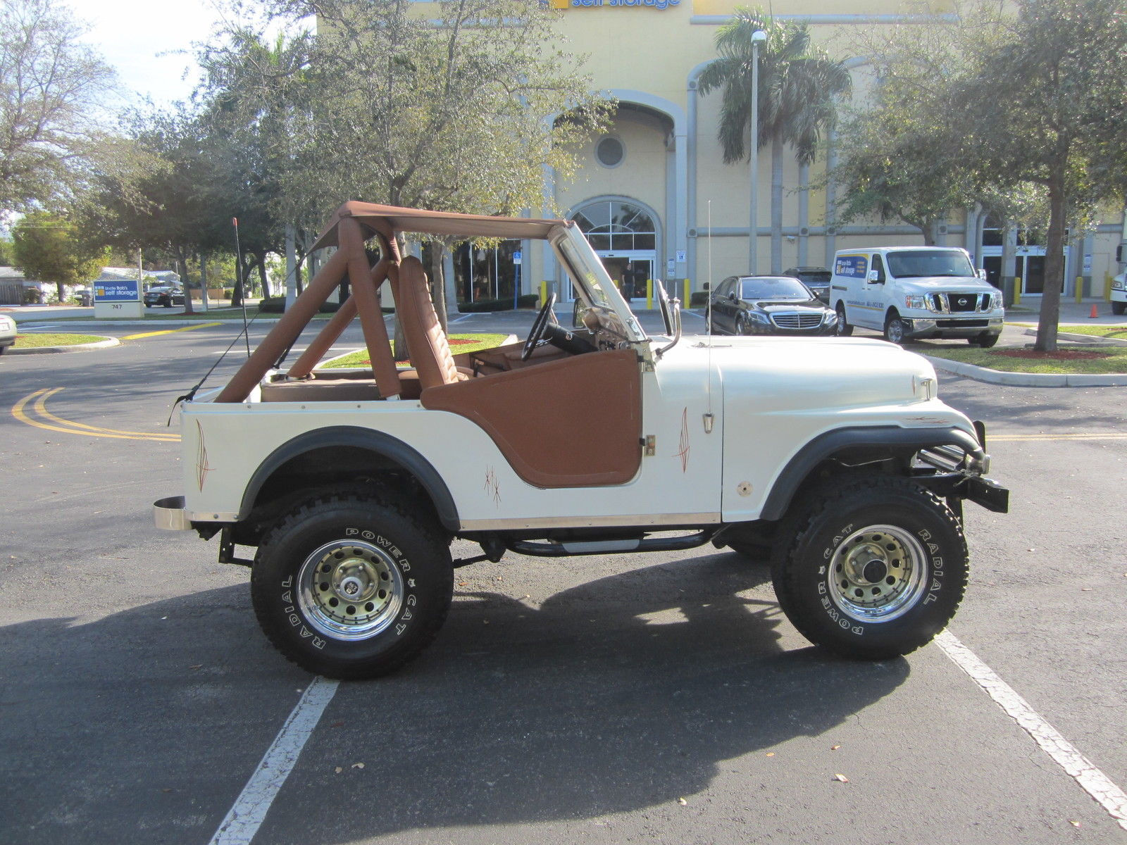 Wallpaper #XxnZO48BtGB6xQ78-rIT51 1977 Jeep Cj Fully Restored 4x4 6 Cyl Lifted Pearl White Clean Fl Jeep