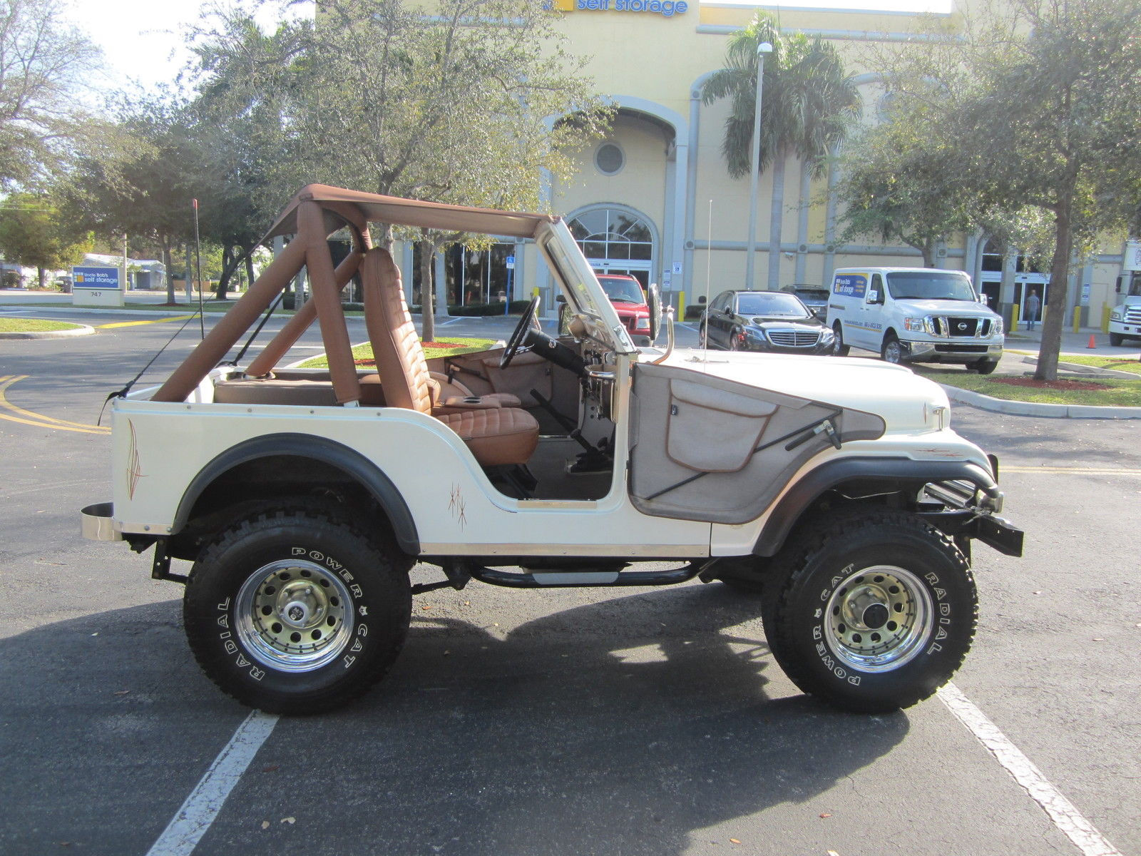 Wallpaper #XxnZO48BtGB6xQ78-rIT58 1977 Jeep Cj Fully Restored 4x4 6 Cyl Lifted Pearl White Clean Fl Jeep