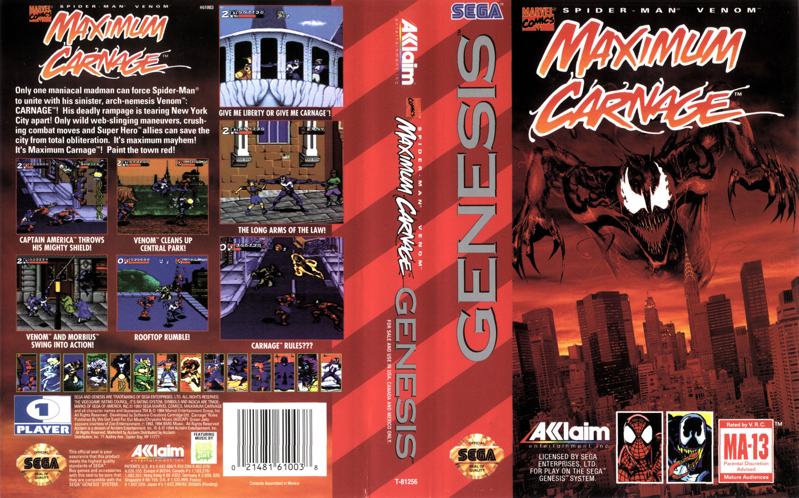 Wallpaper #Z1gfNJMBzN9vxX34uDsd424 Spider Man and Venom Maximum Carnage Cheats Do Jogo Critical Hits