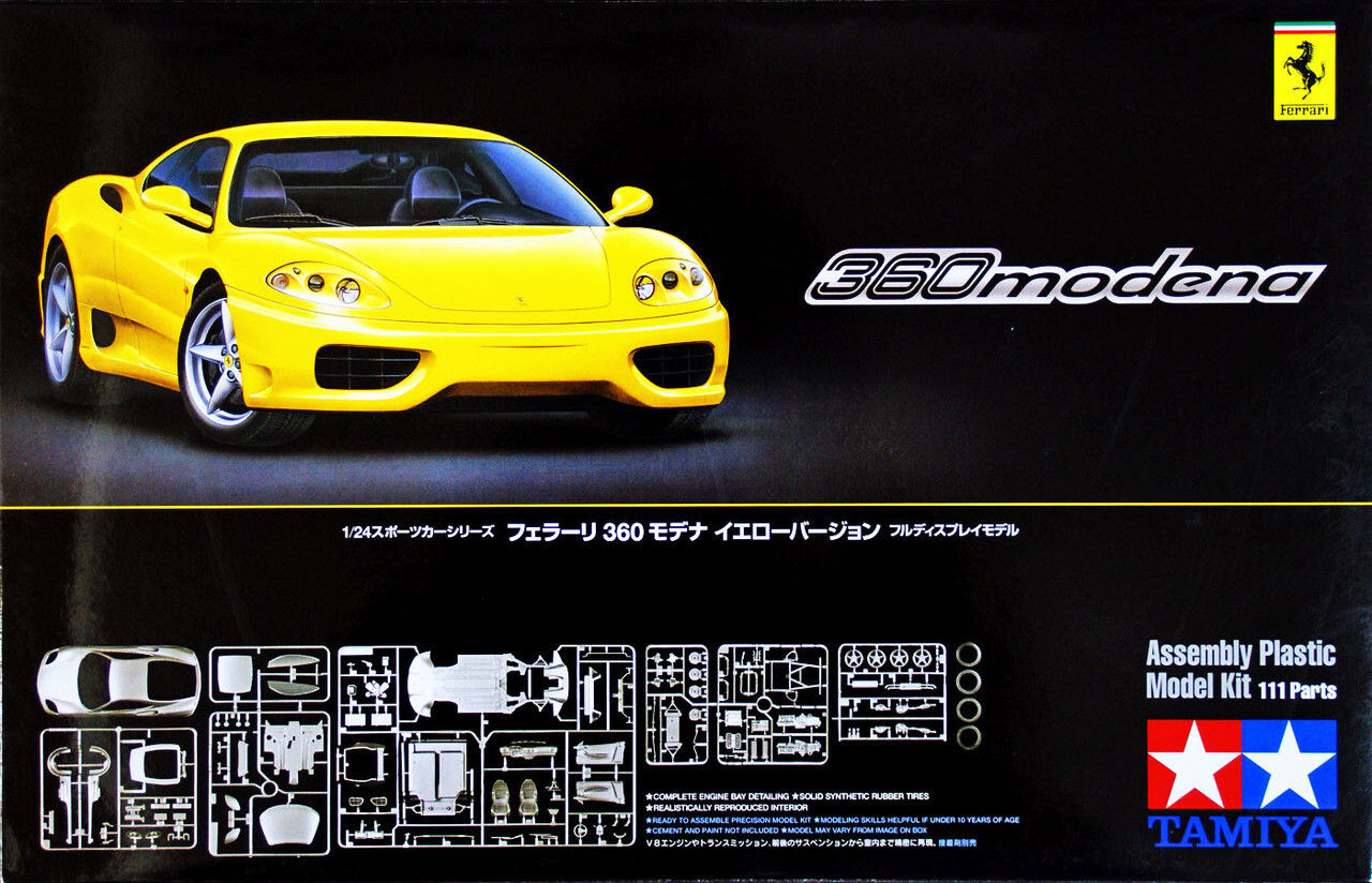 Wallpaper #7GgzG5MBSpphPi3-cB6k71 Tamiya 124 Ferrari 360 Modena Yellow Rhypla Builds