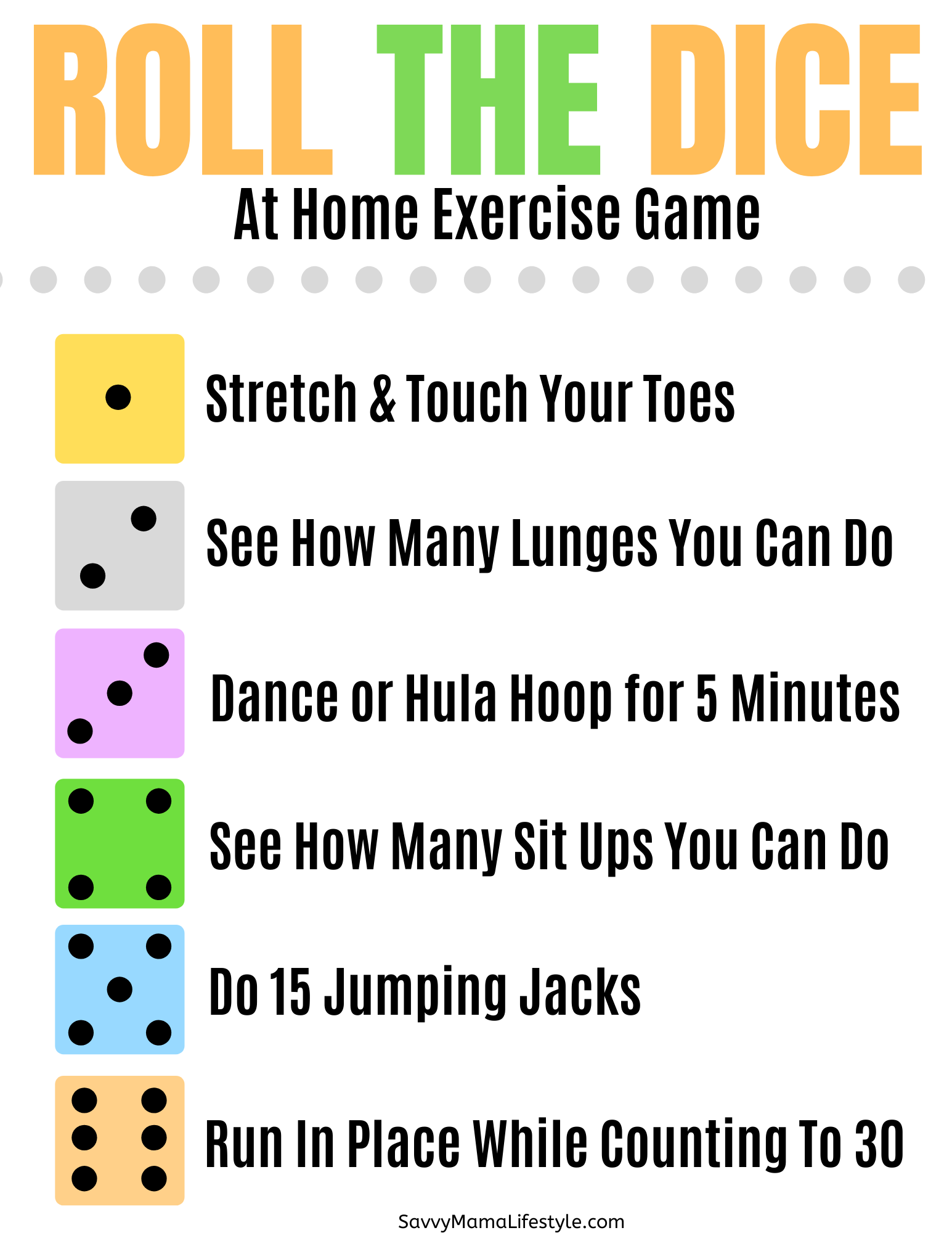 Wallpaper #g2zNKZMBMyCOpUSXDRRd261 This Roll the Dice Game Gets Kids Moving When Stuck at Home