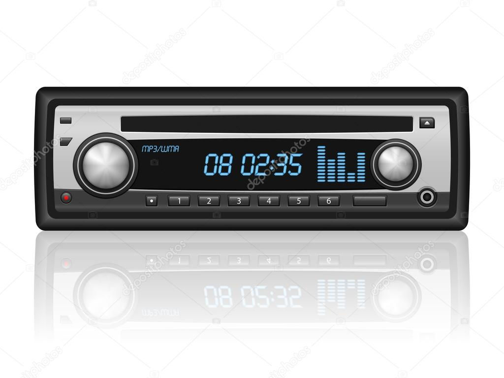 Wallpaper #e30l8Y4Bnwiau_P6Wwjw47 Car Radio on White Stock Vector Image by Julydfg 91379958
