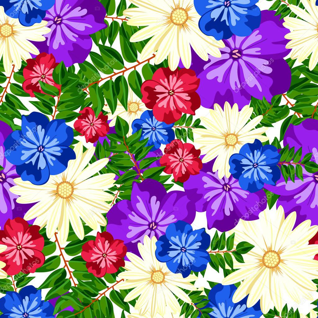 Wallpaper #4GdP9JIBSpphPi3-k3mn69 Beautiful Floral Pattern Seamless Pattern Flowers Bright Buds