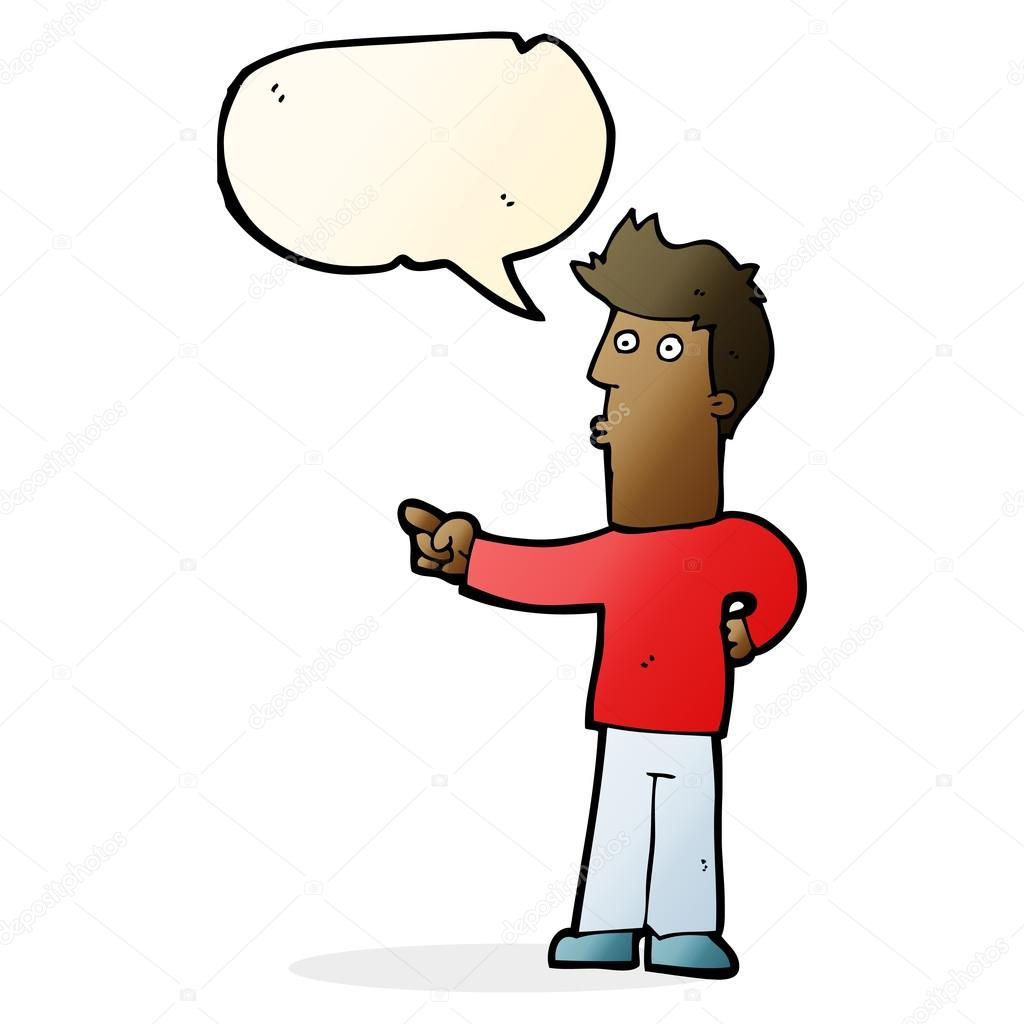 Wallpaper #k2eg8pIBSpphPi3-sXFs166 Cartoon Man Pointing with Speech Bubble Stock Vector Image by