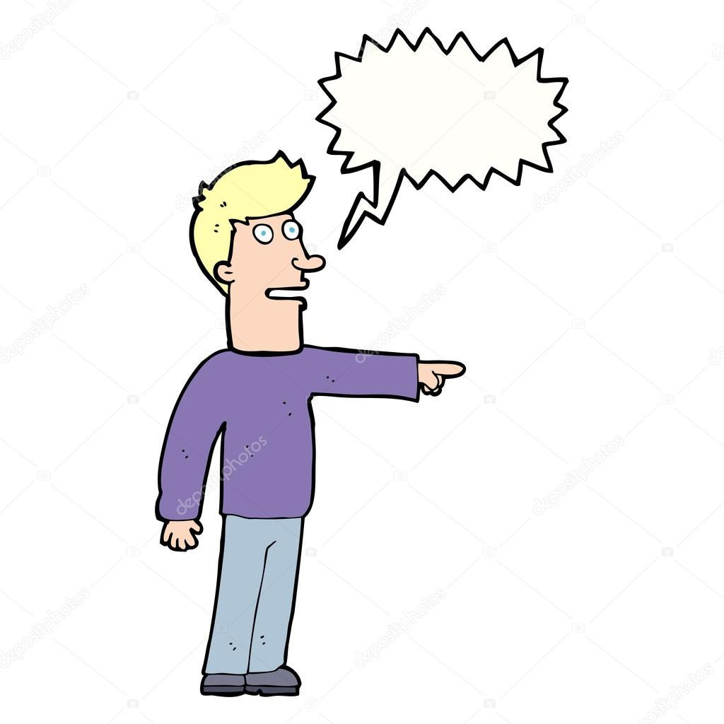 Wallpaper #k2eg8pIBSpphPi3-sXFs175 Cartoon Man Pointing with Speech Bubble Stock Vector Image by