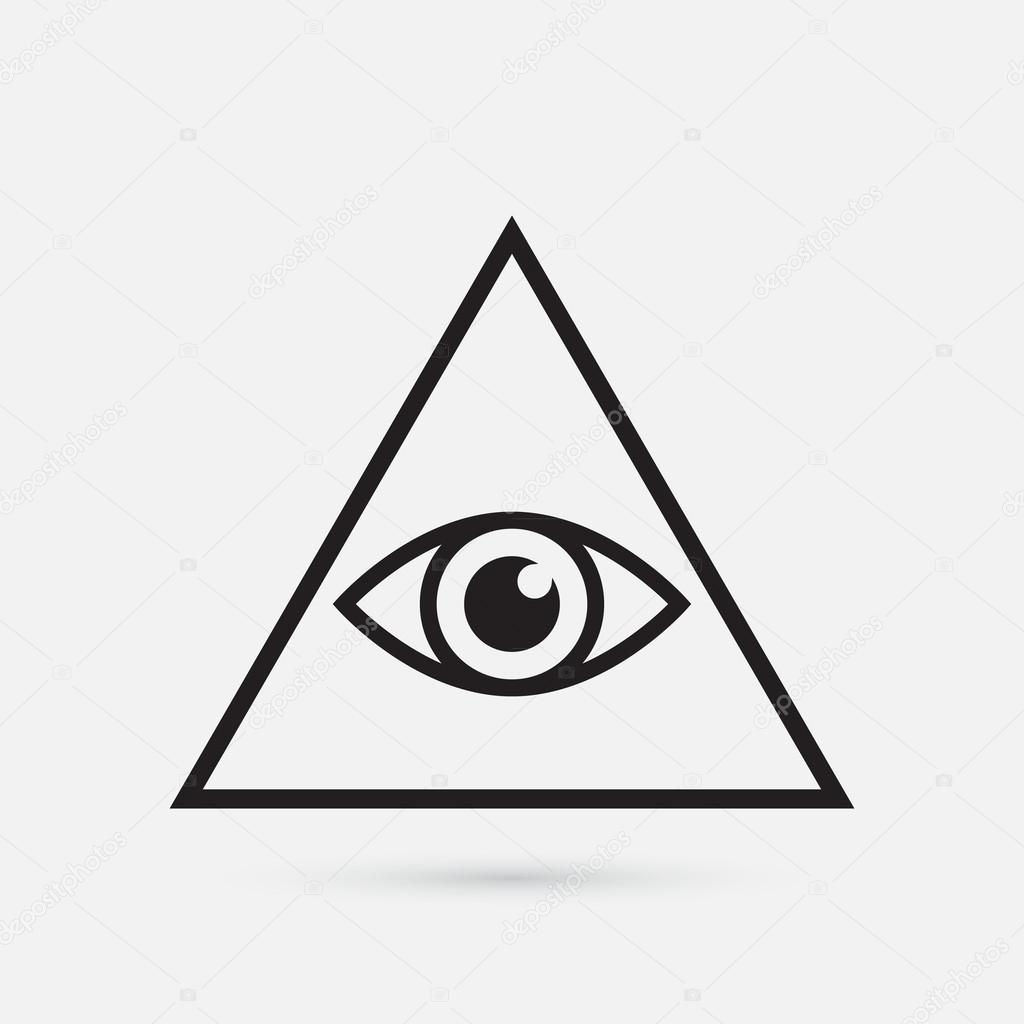 Wallpaper #Dbiz25IBJvJKYCmE9fje218 All Seeing Eye Symbol Simple Triangle Vector Illustration Stock