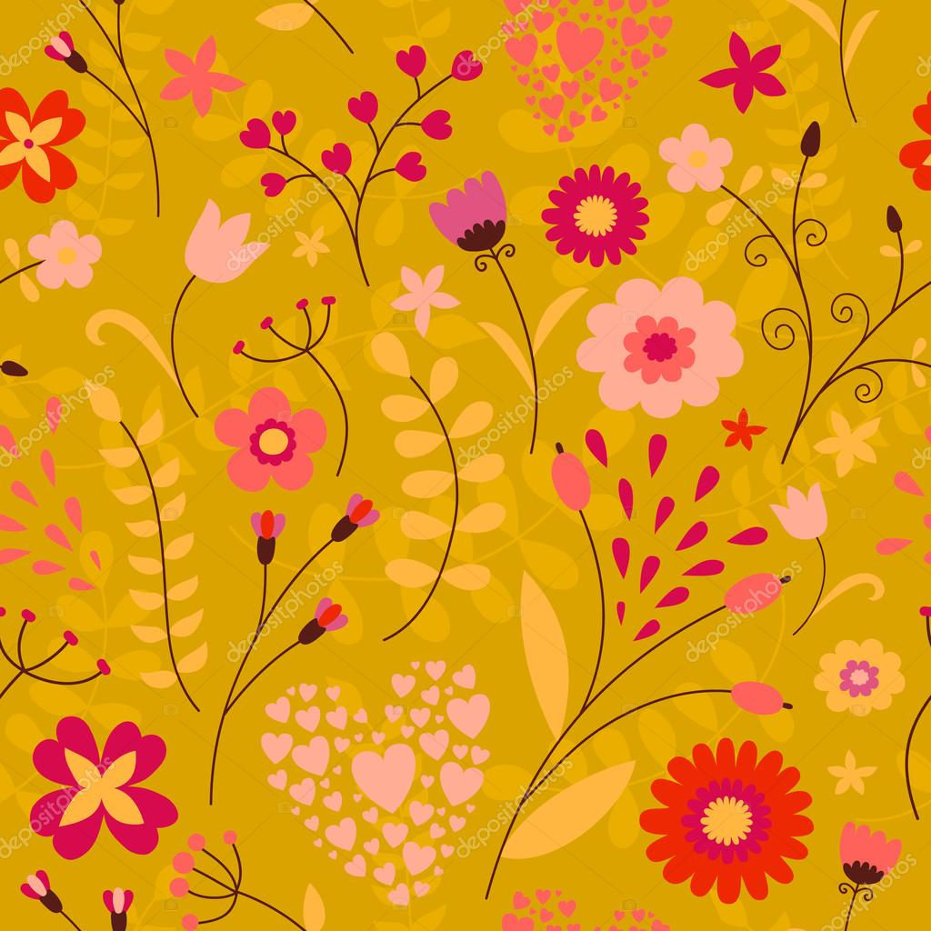 Wallpaper #7wCA644BSdW8dNouOhGM57 Cute Colorful Floral Seamless Pattern Stock Vector Gomolach 58555449