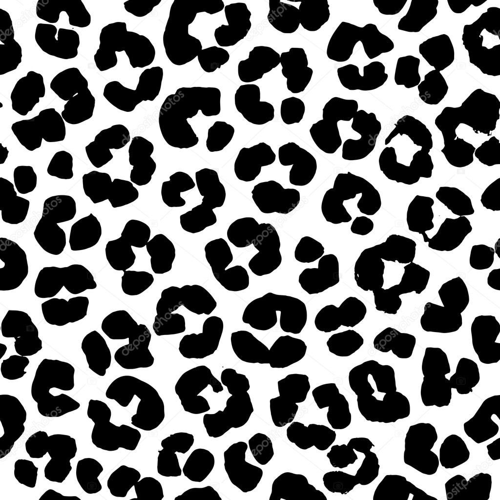 Wallpaper #WViyNJMBzN9vxX34jT0O318 Leopard Print Seamless Background Pattern Black and White Stock