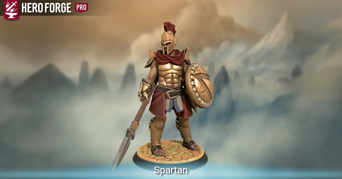 Wallpaper #uLgn1pIBJvJKYCmEAtzB48 Spartan Made with Hero Forge