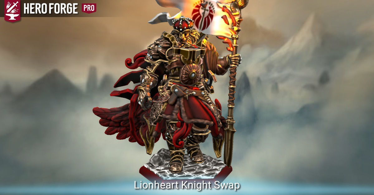 Wallpaper #uLgn1pIBJvJKYCmEAtzB506 Lionheart Knight Swap Made with Hero Forge