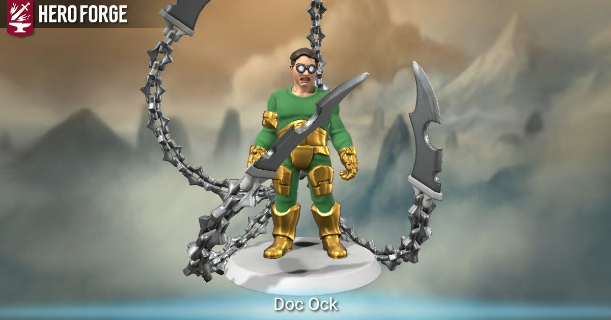Wallpaper #uLgn1pIBJvJKYCmEAtzB138 Doc Ock Made with Hero Forge