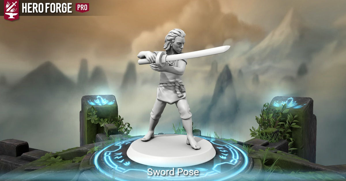 Wallpaper #uLgn1pIBJvJKYCmEAtzB134 Sword Pose Made with Hero Forge