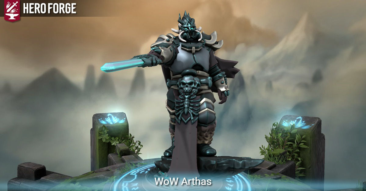 Wallpaper #uLgn1pIBJvJKYCmEAtzB142 Wow Arthas Made with Hero Forge