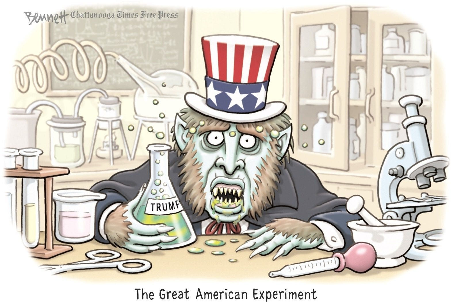 Wallpaper #GWeGD5MBSpphPi3-Gu9Q260 Editorial Cartoon the Great American Experiment