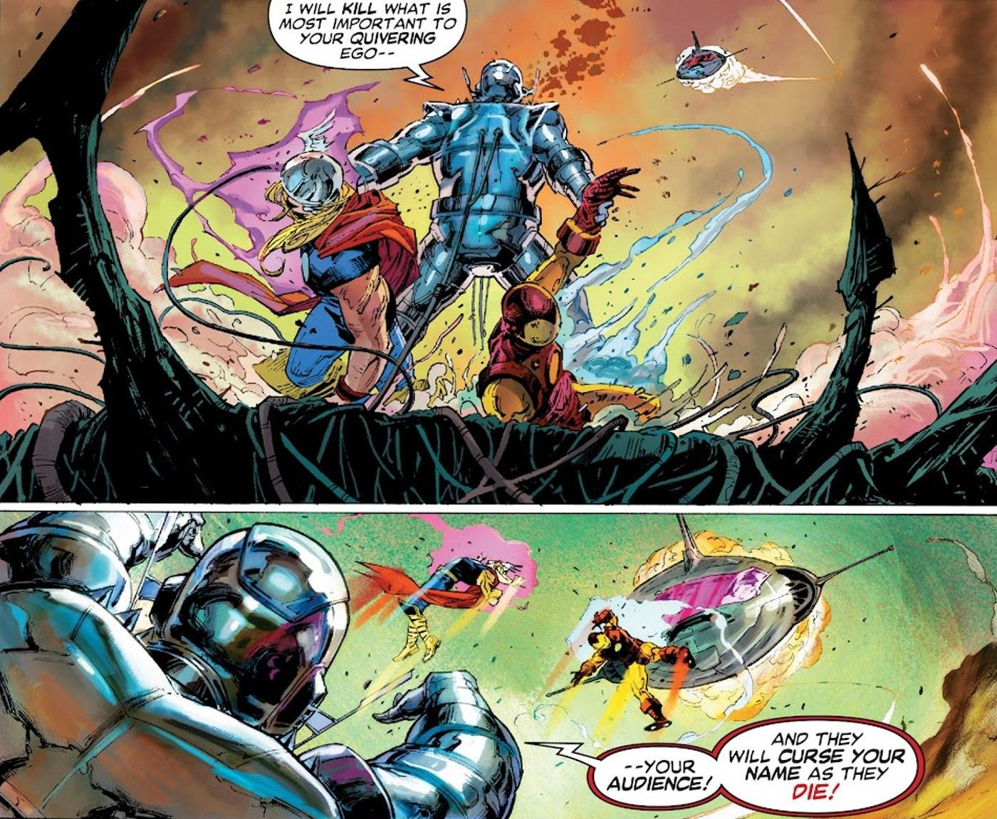Wallpaper #nGf05pIBSpphPi3-mjUr254 Manga Ultron vs Thor Iron Man Shows How the MCU Nerfed His Real