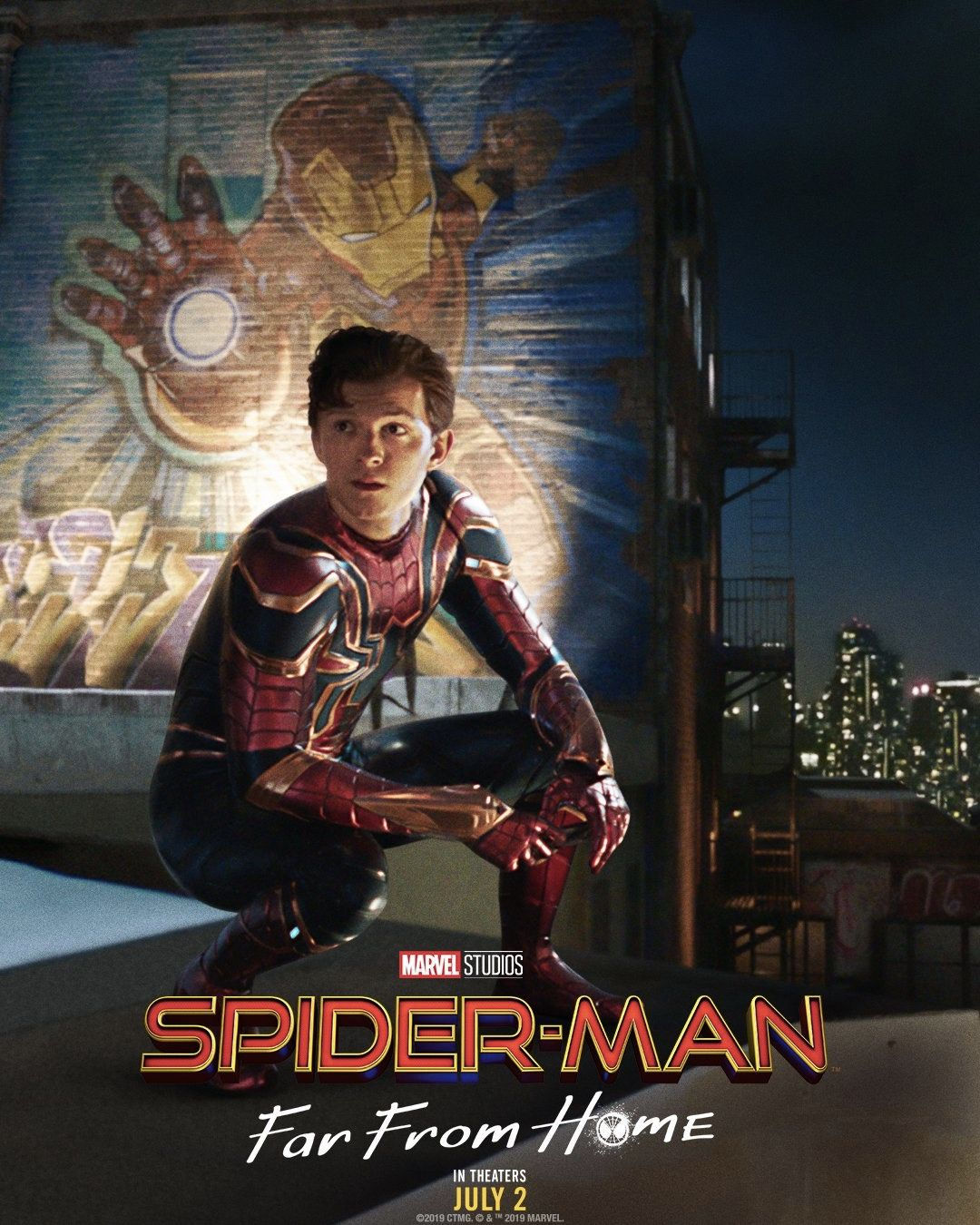 Wallpaper #T2dJDZMBSpphPi3-KuT-3 New Spider Man Far from Home Poster Honors Iron Mans MCU Legacy