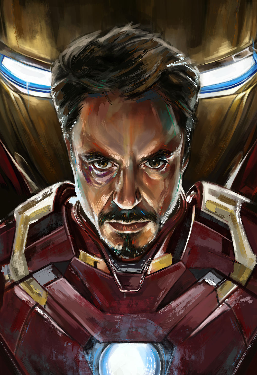 Wallpaper #N6WdOJMBVBiSkHCaNI6L46 Iron Man Tony Stark Bruno Illustration