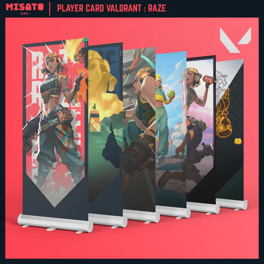 Wallpaper #tWeU55IBSpphPi3-sjhs109 Jual Poster Player Card Valorant Raze Shopee Indonesia