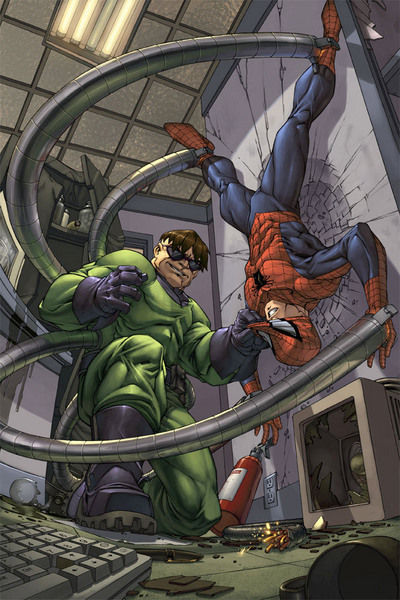 Wallpaper #Zrgr2pIBJvJKYCmE8vAv229 Spidey vs Doc Ock 2 Spider Man Villains Fan Art 1811293 Fanpop