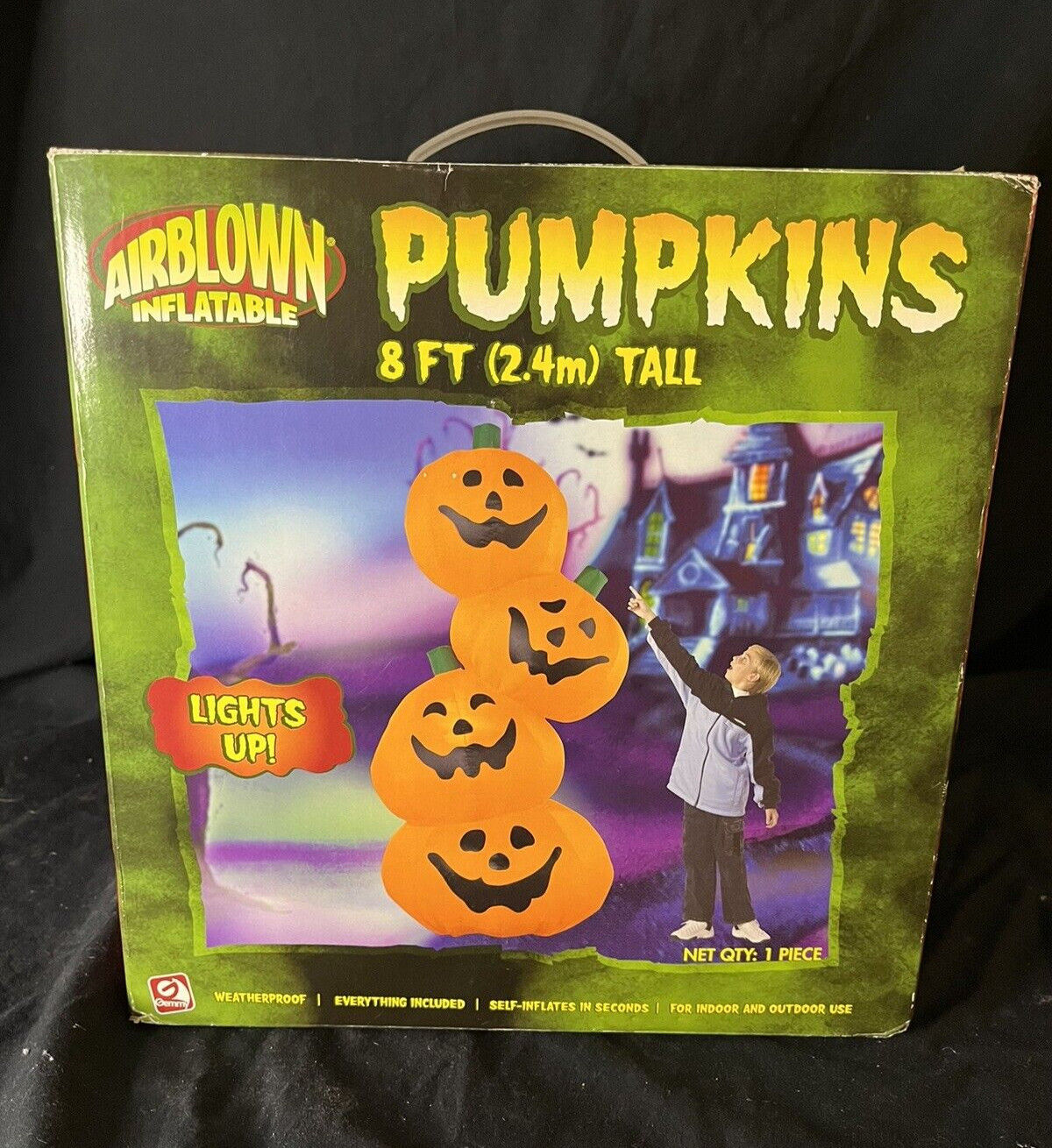 Wallpaper #tWgrGZMBSpphPi3-wxVR84 Gemmy Halloween 8 Airblown Inflatable Pumpkins Lights Up Self