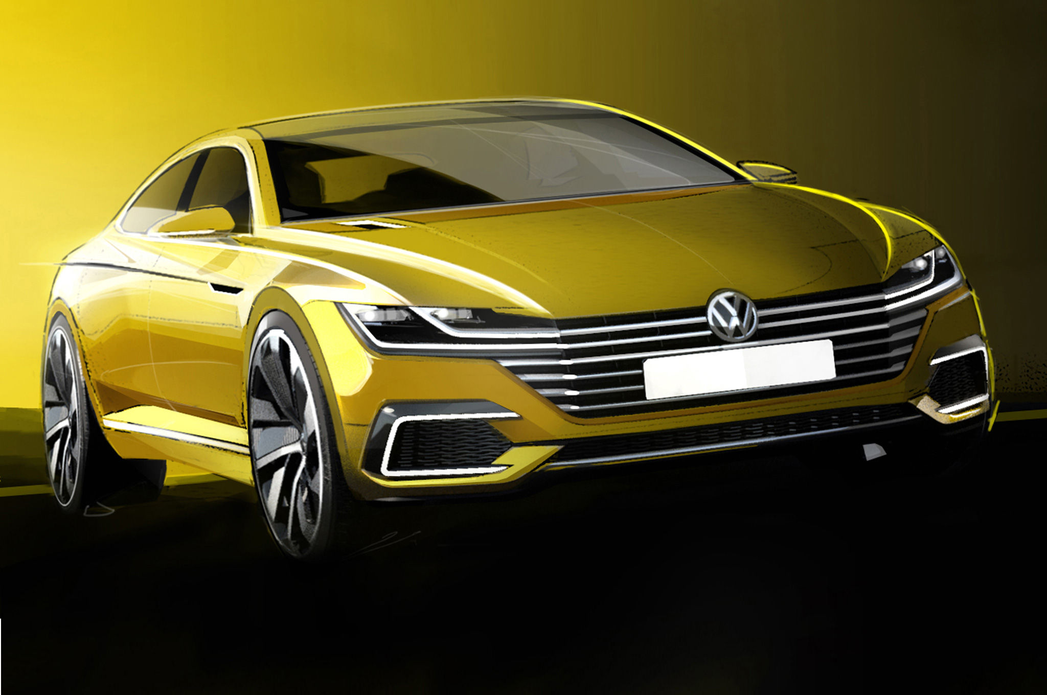 Wallpaper #4WfGDpMBSpphPi3-_uvA53 Geneva Bound Volkswagen Concept Hints at Next Cc