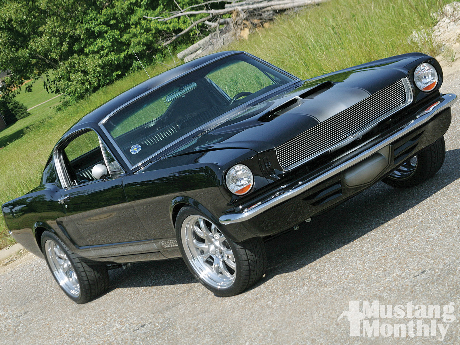 Wallpaper #1EUUlY4B7YBJg1BVkZ8223 1965 Ford Mustang Fastback Ebony and Silver