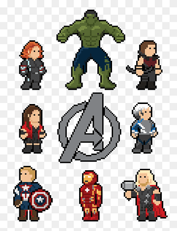 Wallpaper #prg32pIBJvJKYCmEivCF549 Pixel Art Marvel Png Images Pngwing