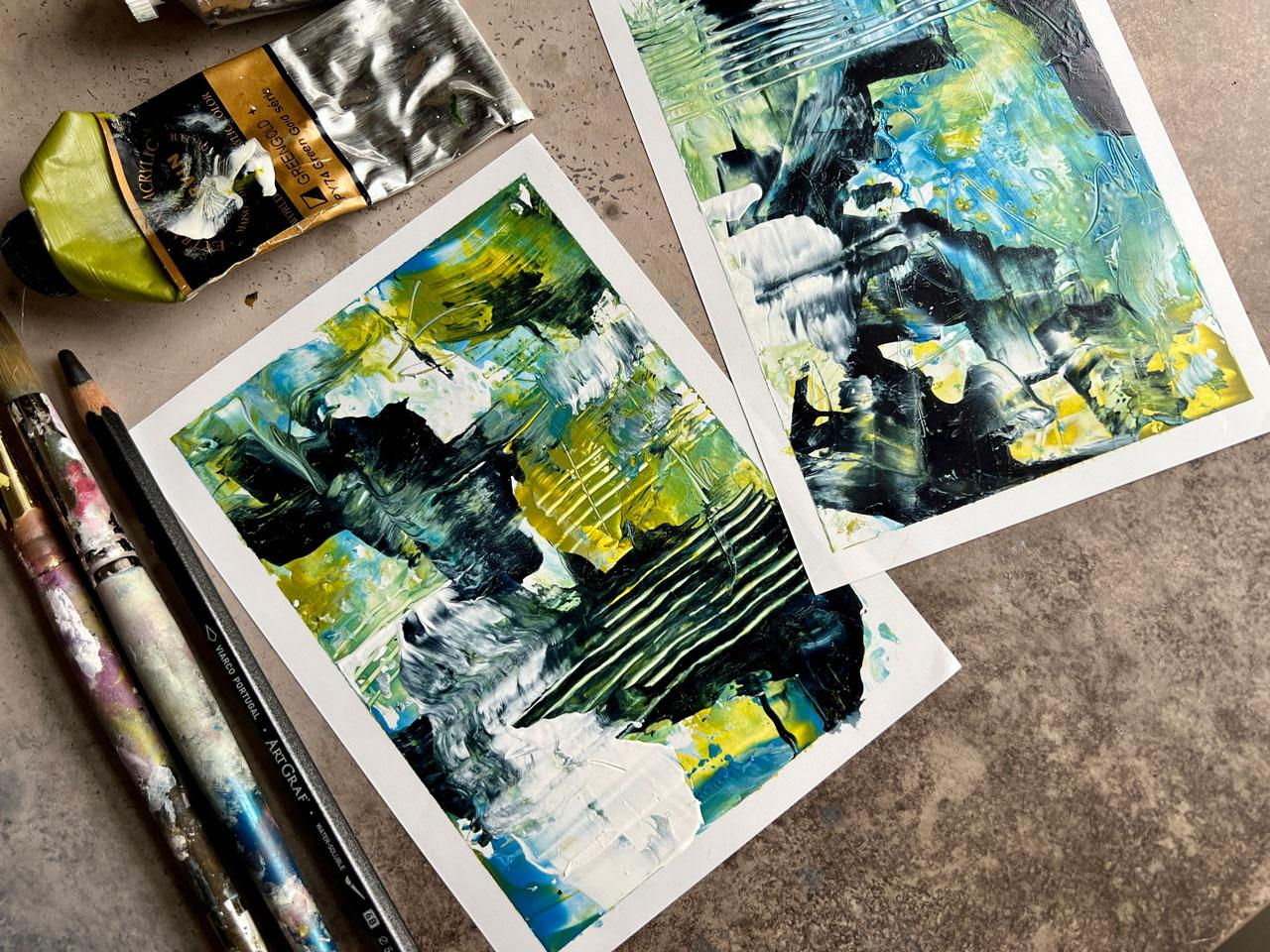 Wallpaper #NOpBV5MBlwTYPL18cxH1203 Acrylic Paint Abstracts on Mineral Paper Creating and Exploring