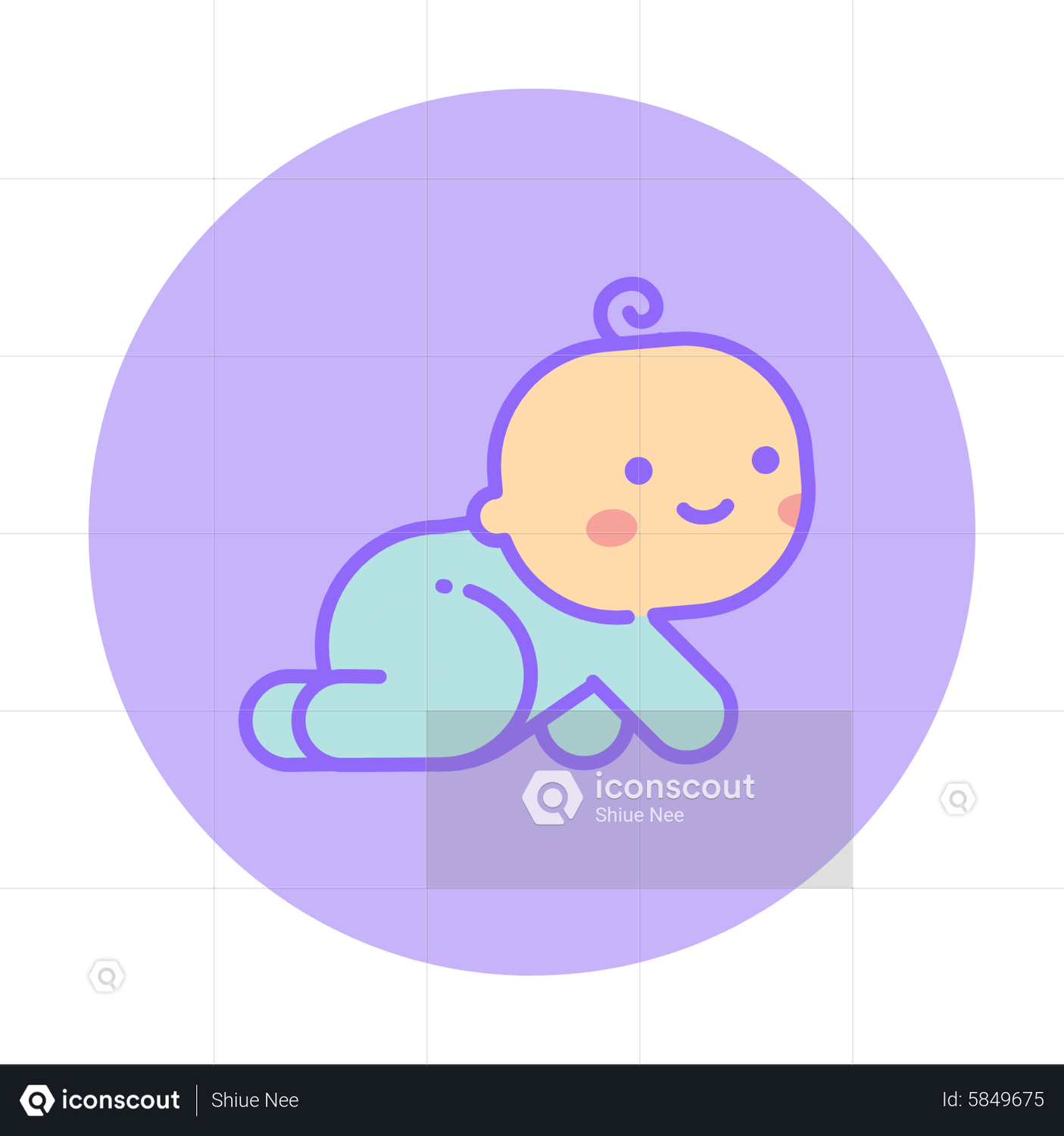 Wallpaper #vmczCZMBSpphPi3-o86c84 Baby Boy Crawl Animated Icon Download in Json Lottie or Mp4 Format