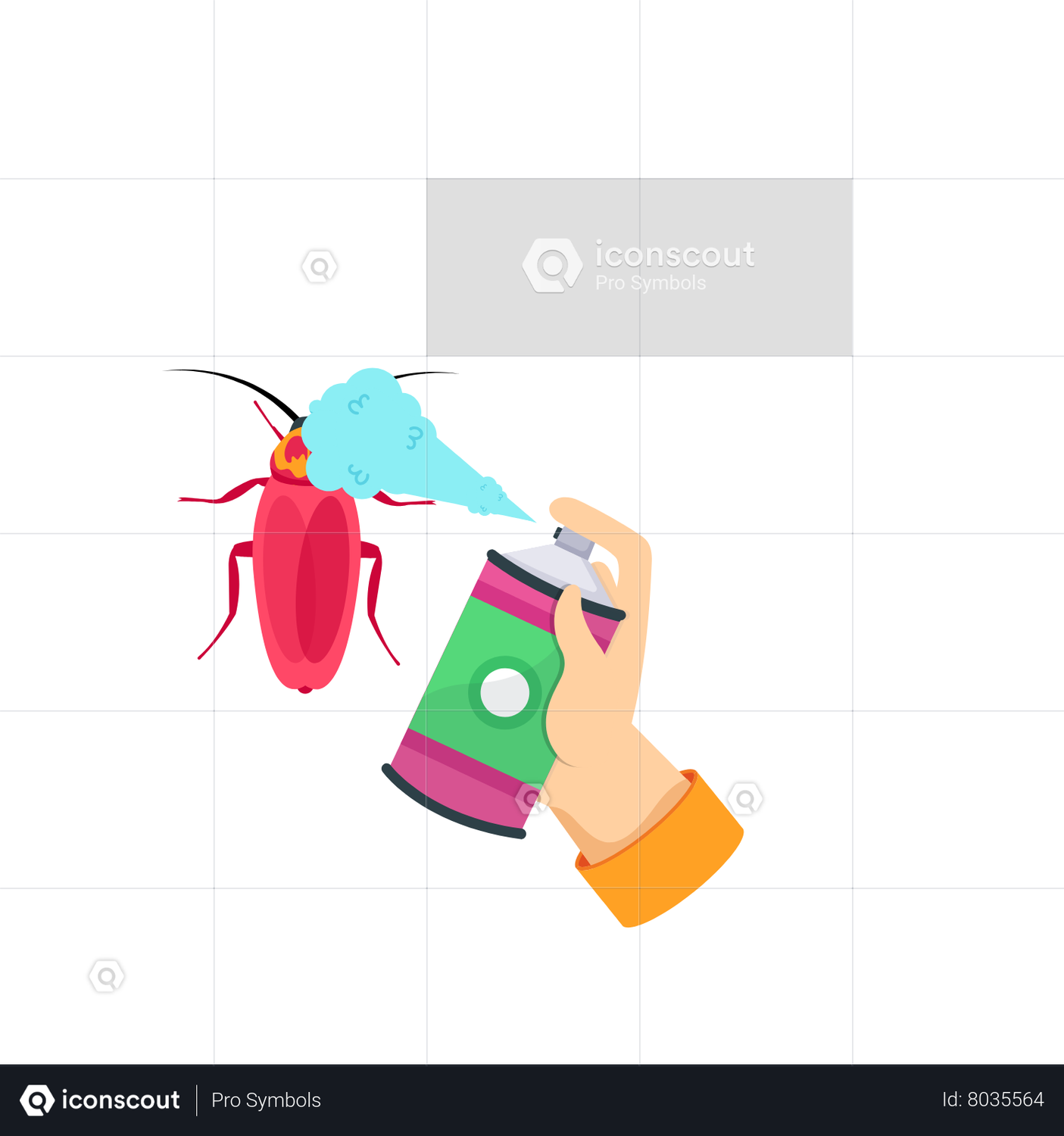Wallpaper #SWdXCpMBSpphPi3-q9Qk289 Cockroach Spray Animated Icon Download in Json Lottie or Mp4 Format