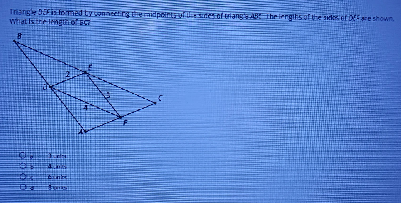 Wallpaper #_GcLCZMBSpphPi3-ZM3k151 Solved Triangle Def is Formed by Connecting the Midpoints of the Sides