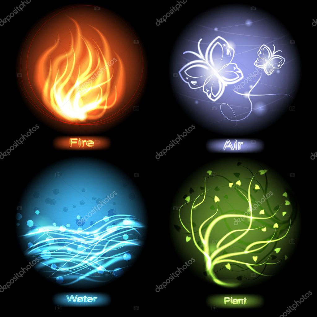 Wallpaper #MWff55IBSpphPi3-fDqn51 Four Elements of Nature Stock Vector Huhli13 7009110