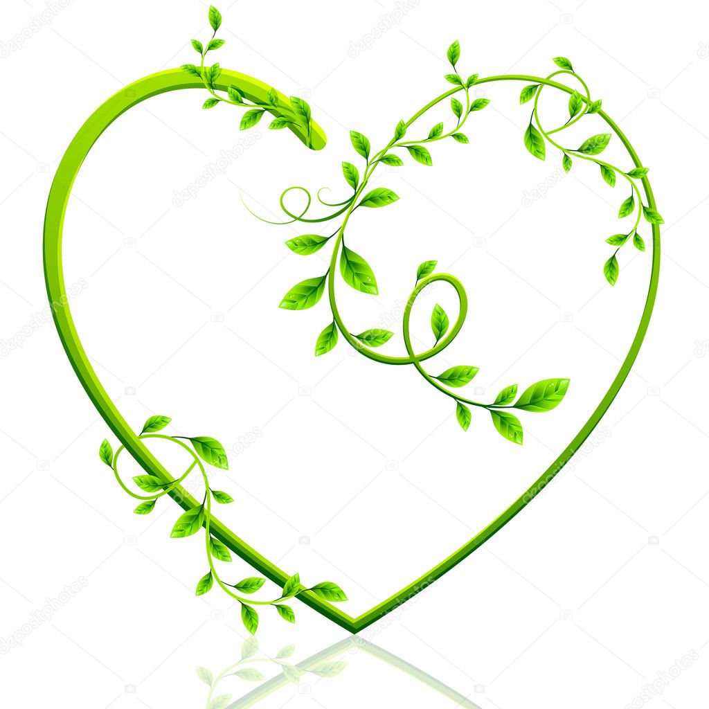 Wallpaper #Tmd395IBSpphPi3-tobx136 Green Heart Stock Vector Vectomart 7866011